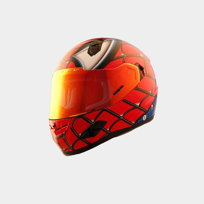 ECE Approved With Dual Visors NENKI Motorbike Helmets NK-856 Full Face Motorcycle Crash Helmets,Fiberglass Shell Large, Matt Black /& Red